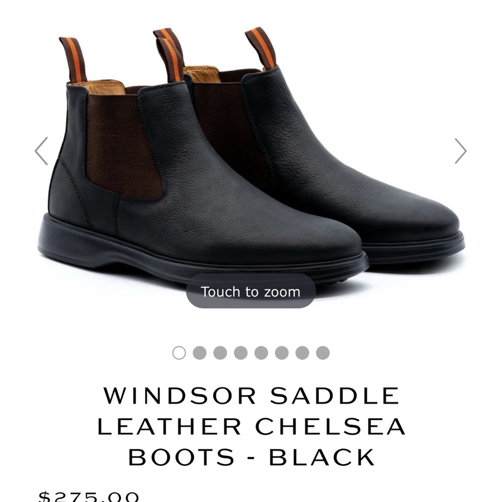 Martin Dingham Leather Boots Black